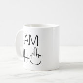 Funny 65th Birthday Coffee Mok (Voorkant links)