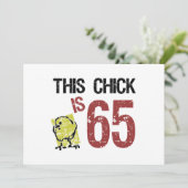 Funny 65th Birthday, dames Kaart (Staand voorkant)
