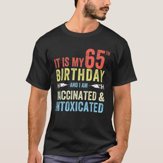 Funny 65th Birthday Gag 2021 Bday Quarantine 1956 T-shirt (Voorkant)