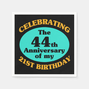 Funny 65th Birthday Gag Gift Servet