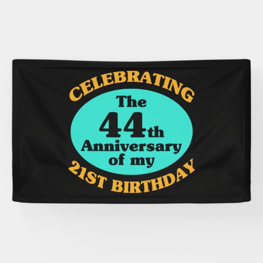 Funny 65th Birthday Gag Gift Spandoek (Horizontaal)
