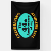 Funny 65th Birthday Gag Gift Spandoek (Verticaal)