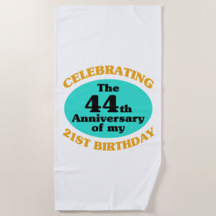 Funny 65th Birthday Gag Gift Strandlaken