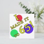 Funny 65th Birthday Gag Gifts Kaart (Staand voorkant)