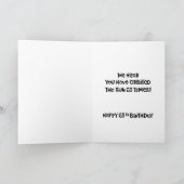 Funny 65th Birthday Kaart (Binnen)