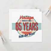 Funny 65th Birthday Old Fashioned Kaart (Voorkant / Achterkant in situ)