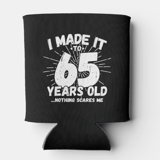 Funny 65th Birthday Quote Sarcastic 65 Year Old Blikjeskoeler (Achterkant)