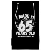 Funny 65th Birthday Quote Sarcastic 65 Year Old Klein Cadeauzakje (Voorkant)