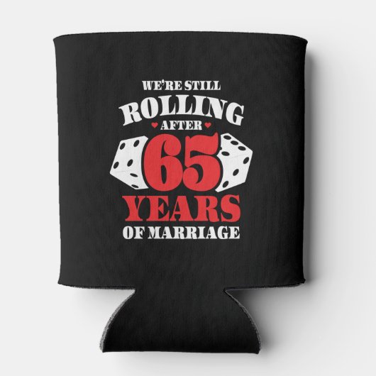 Funny 65th Jubileum koppels getrouwd 65 jaar Blikjeskoeler (Achterkant)