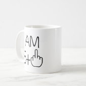 Funny 66th Birthday Coffee Mok (Voorkant links)