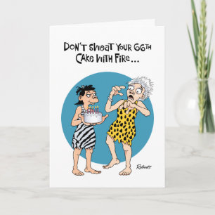 Funny 66th Birthday Kaart
