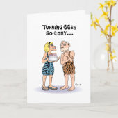 Funny 66th Birthday Kaart (Gele Bloem)