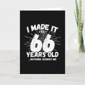 Funny 66th Birthday Quote Sarcastic 66 Year Old Kaart (Voorkant)