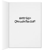 Funny 66th Cake with Fire (Binnen (Rechts))