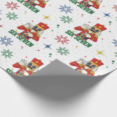 Funny 67 6 7 Meme Xmas Nutcracker Christmas Humor Cadeaupapier (Hoek)