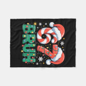 Funny 67 Bruh Christmas Design Meme Lights Candy C Fleece Deken (Voorkant (Horizontaal))