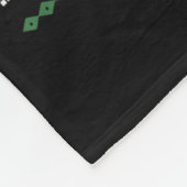 Funny 67 Buffalo Plaid Christmas Snow Ugly Sweater Fleece Deken (Hoek)