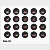 Funny 67 Christmas 6 7 Six Seven Meme 6 7 Matching Ronde Sticker (Vel)