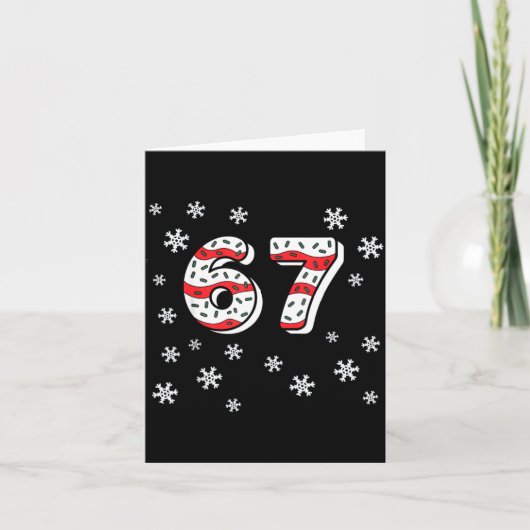 Funny 67 Christmas Cakes 67 Funny Kid 67 Christmas Kaart (Voorkant)