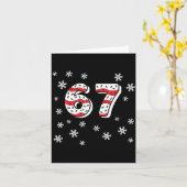 Funny 67 Christmas Cakes 67 Funny Kid 67 Christmas Kaart (Gele Bloem)