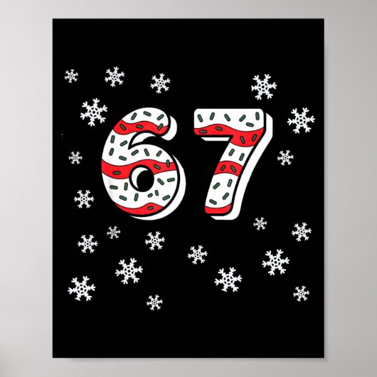 Funny 67 Christmas Cakes 67 Funny Kid 67 Christmas Poster (Voorkant)