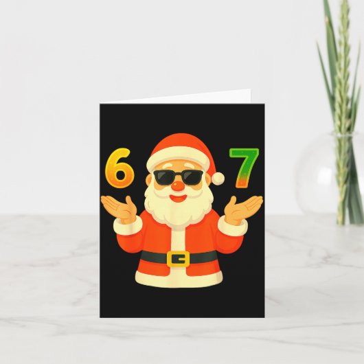 Funny 67 Christmas Design For Jolly Meme Fans  Kaart (Voorkant)