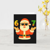Funny 67 Christmas Design For Jolly Meme Fans  Kaart (Gele Bloem)