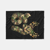 Funny 67 Christmas Holiday Camo Hunting Reindeer D Fleece Deken (Voorkant (Horizontaal))