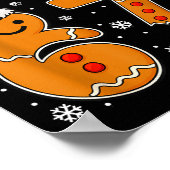 Funny 67 Christmas Oh Snap Gingerbread Man 6 7 Mem Poster (Hoek)