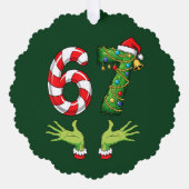 Funny “67” Christmas Ornament (Voorkant)