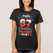 Funny 67 Christmas Pajamas Shirt Six Seven Meme Br (Voorkant)
