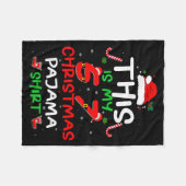 Funny 67 Christmas Pajamas Shirt Six Seven Meme Br Fleece Deken (Voorkant (Horizontaal))