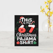 Funny 67 Christmas Pajamas Shirt Six Seven Meme Br Kaart (Gele Bloem)