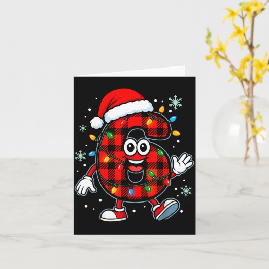 Funny 67 Christmas Pajamas Shirt Six Seven Meme Br Kaart (Gele Bloem)