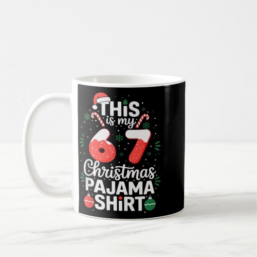 Funny 67 Christmas Pajamas Shirt Six Seven Meme Br Koffiemok (Links)