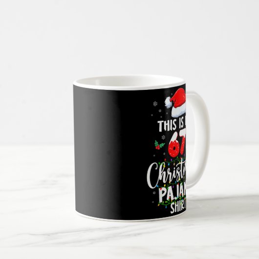 Funny 67 Christmas Pajamas Shirt Six Seven Meme Br Koffiemok (Voorkant rechts)