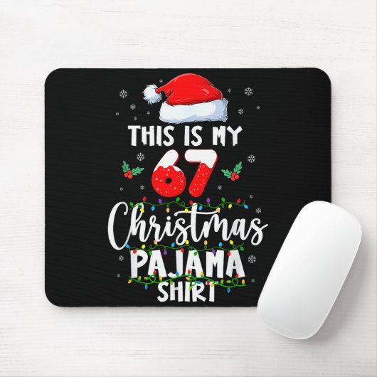 Funny 67 Christmas Pajamas Shirt Six Seven Meme Br Muismat (Met muis)