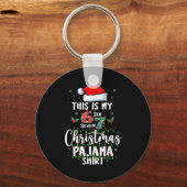 Funny 67 Christmas Pajamas Shirt Six Seven Meme Br Sleutelhanger (Voorkant)