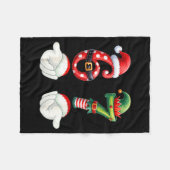 Funny 67 Christmas Pajamas Six Seven Meme 6 7 Elf  Fleece Deken (Voorkant (Horizontaal))