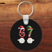 Funny 67 Christmas Pajamas Six Seven Meme 6 7 Elf  Sleutelhanger (Voorkant)