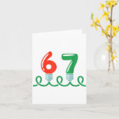 Funny 67 Christmas Shirt 67 Christmas Lights 67 Sh Kaart (Gele Bloem)