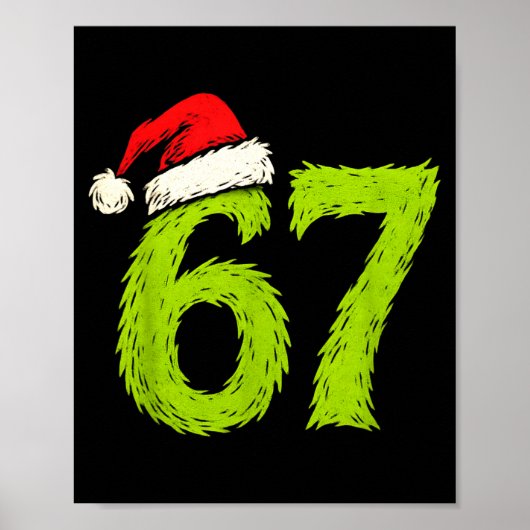 Funny 67 Christmas Six Seven Meme 6 7 Teens Boys G Poster (Voorkant)