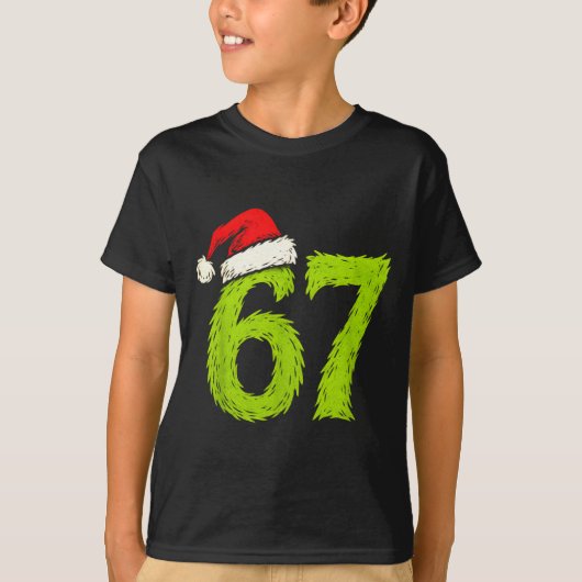 Funny 67 Christmas Six Seven Meme 6 7 Teens Boys G T-shirt (Voorkant)
