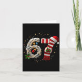 Funny 67 Christmas Xmas Six Seven F 6 7 Santa Hat  Kaart (Voorkant)