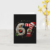 Funny 67 Christmas Xmas Six Seven F 6 7 Santa Hat  Kaart (Gele Bloem)