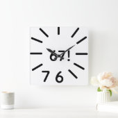 funny 67 clock vierkante klok (Huis)