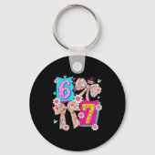 Funny 67 Coquette Bow Design For Girly Aesthetic L Sleutelhanger (Voorkant)