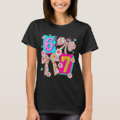 Funny 67 Coquette Bow Design For Girly Aesthetic L T-shirt (Voorkant)