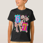 Funny 67 Coquette Bow Design For Girly Aesthetic L T-shirt (Voorkant)