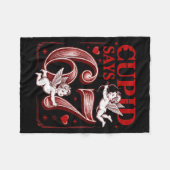 Funny 67 Cud Says 67 Valentine Couple Matching Six Fleece Deken (Voorkant (Horizontaal))